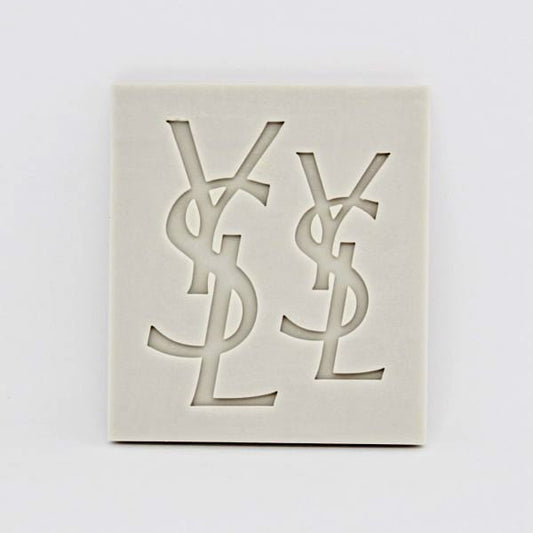 Yves Saint Laurent Griffe. Moda YSL Stampo doppio in silicone