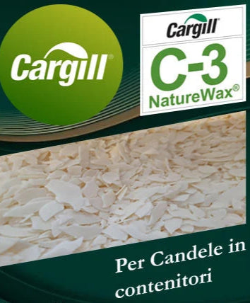 Cera di Soia Cargill NATUREWAX® C-3. In Scaglie per Candele in Contenitori