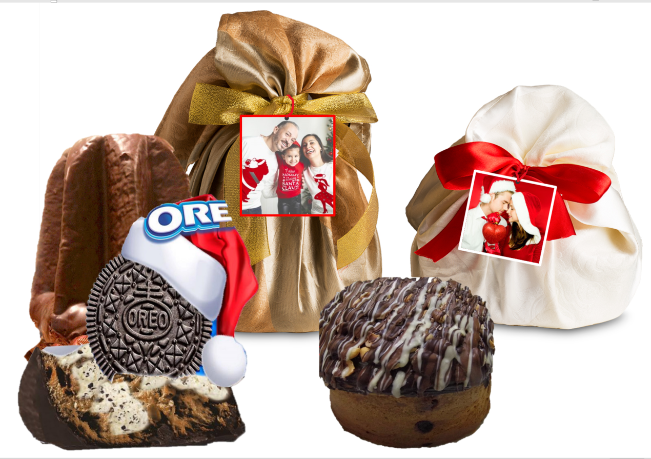 Panettone o Pandoro PERSONALIZZATO con foto e dedica