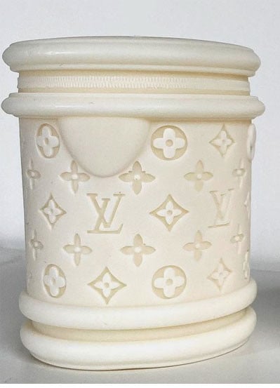 Cilindro griffato di 13 cm. Stampo in silicone per Candele e Saponi