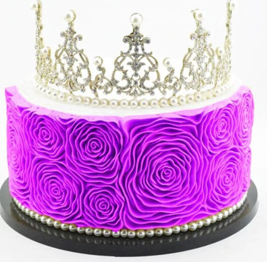 5 Grandi Rose. Spettacolare stampo Bordo in silicone