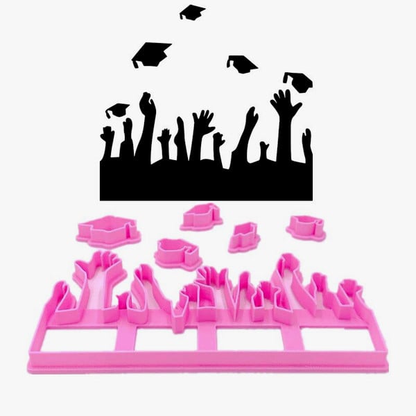Festa Laurea. Stampo Tagliapasta Celebrate Graduation 3D Cutter