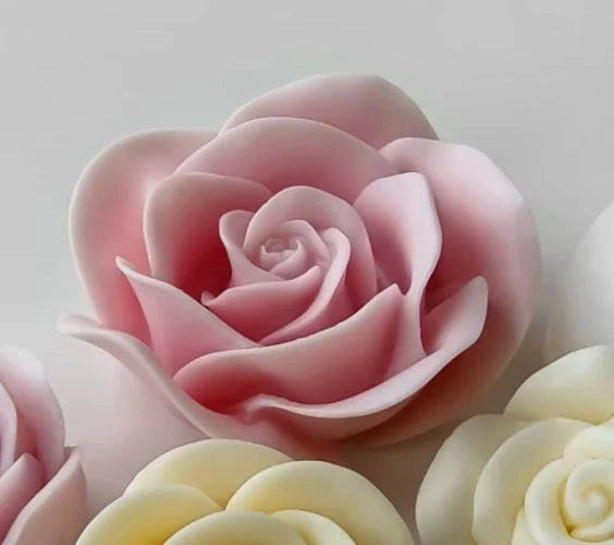 Spettacolare Grande Rosa di 10 cm. Stampo in silicone anche per Candele