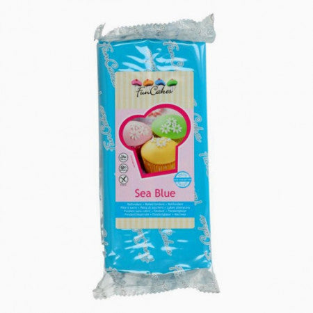 1 Kg blu mare. Pasta di zucchero.sea blue. FunCakes