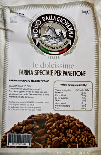Farina Panettone ZETA. W 360 - 390. Maestro Massari. Per Panettone Pandoro Colomba