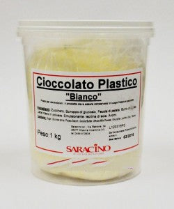 CIOCCOLATO PLASTICO BIANCO. SARACINO