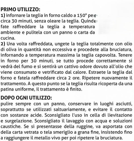 40 x 30 x 3. Teglia Rettangolare in ferro Blu