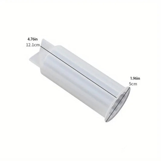 Set di 2 stampi Colonna Geometrica a Righe di 11.6 e 7.7 cm. Stampo in silicone anche per Candele