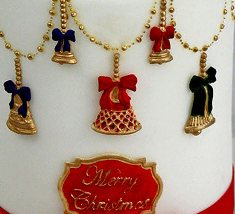 4 Campanelle di Natale. Christmas bell Mold. Stampo silicone