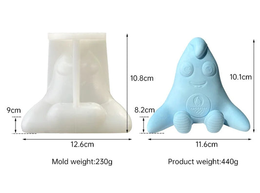 Phryge. Mascotte Olimpiadi Parigi Francia. Stampo in silicone