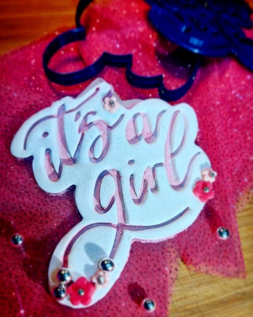 It's a Girl. Stampo tagliapasta con Cutter in plastica