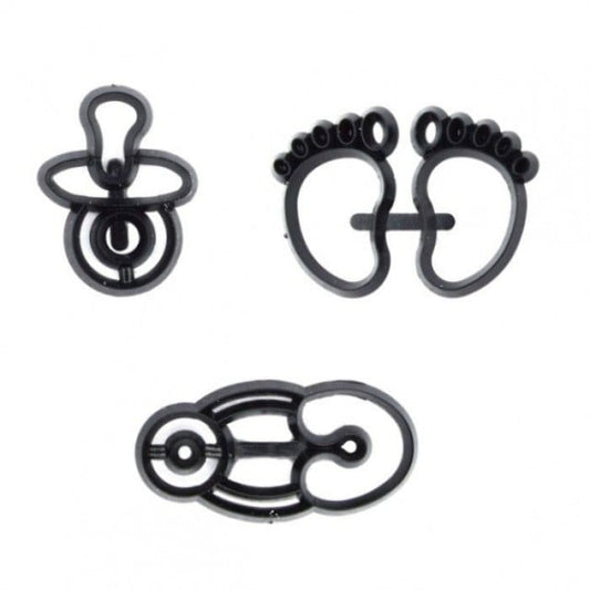 Battesimo. Ciuccio Piedini e Spilla Neonato. Stampo Patchwork Cutter