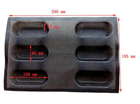 Stampo Microforato. Hot dog. In silicone e fibra di vetro