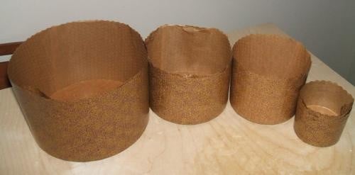 Stampo Alto Monouso per Panettone da 2 Kg- 1 Kg - 750 - 500 - 300 e 100 gr