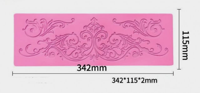 Grande stampo Bordo Decorativo di 35 cm in silicone