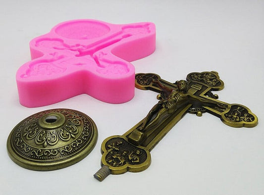 La mia Prima Comunione. 10 x 10 cm. Arco di Foglie. Stampo in Rilievo per Biscotti