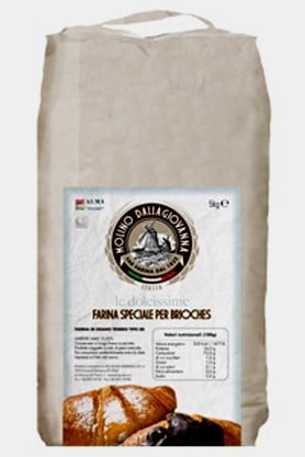 FarDolci Brioches. Farina Tipo 00. W 380 P/L 0.55. Per Cornetti Danesi e Brioches