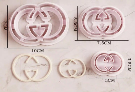 Grande Logo Versace Stampo Griffe Cutter. Set di 3 Stampi