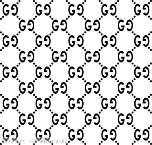 Gucci 30x30 cm. Grande Stencil Griffe Moda Fashion