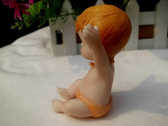 Neonato braccia in su. Stampo in silicone ad Alta definizione