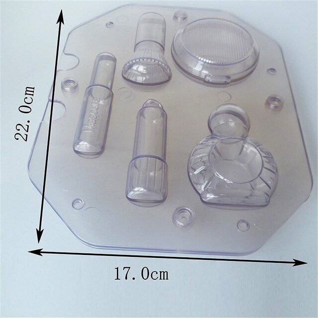 Barbie. Rossetto Profumo Cipria. Grande doppio Stampo Makeup