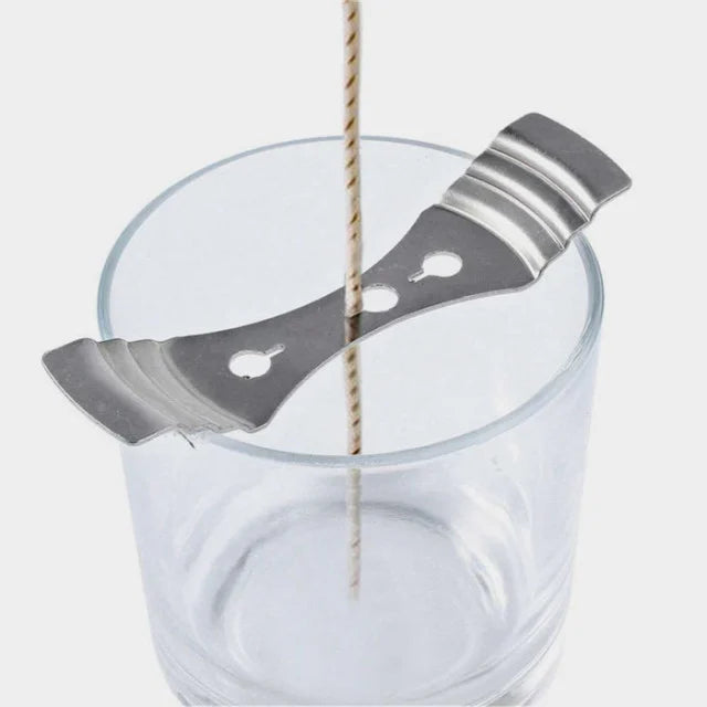 Set di 2 supporti per Stoppini in metallo per Candele