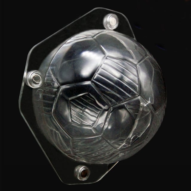 Fantastico Pallone Calcio in 3D. Doppio Stampo accoppiabile in policarbonato rigido