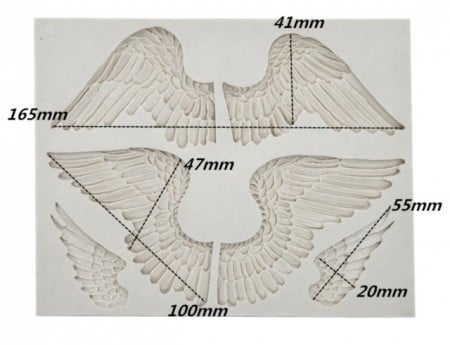 Grandi Ali Angelo. Grande Fantastico Stampo in silicone