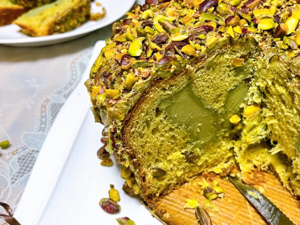 Cesto di Natale Sicilia – Cesta natalizia prodotti tipici siciliani – 1 Panettone Pistacchio+Crema+Paste