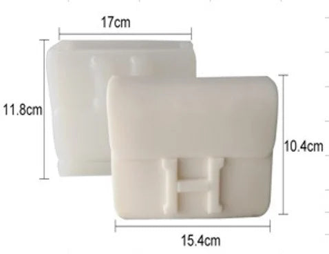 Stampo Large Borsetta Hermes Classica di 17 cm. Stampo in silicone anche per Candele