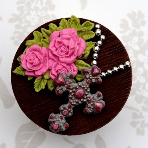 Splendida Croce. Stampo in silicone. Beaded Cross Katy Sue.