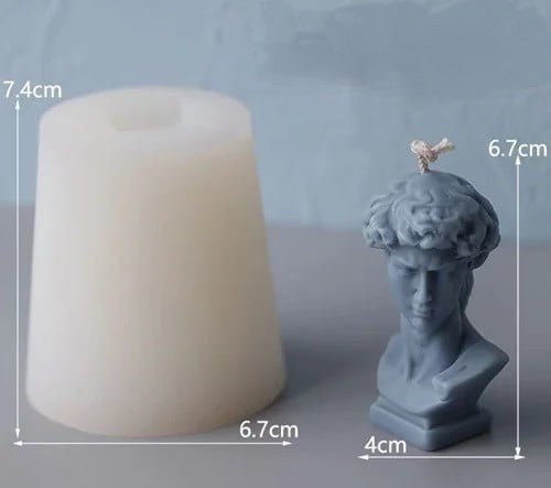 David di Donatello Small e Large. Stampo in silicone anche per Candele e Saponi