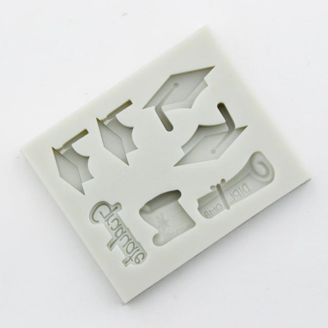 Laurea. Stampo in silicone con 7 motivi