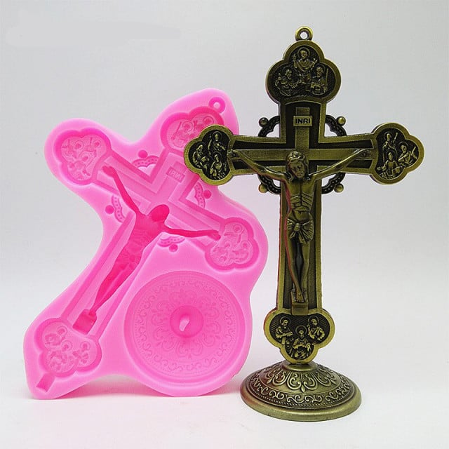 La mia Prima Comunione. 10 x 10 cm. Arco di Foglie. Stampo in Rilievo per Biscotti