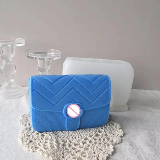Stampo Mini Borsetta Gucci classica di 6 cm. Stampo in silicone anche per Candele