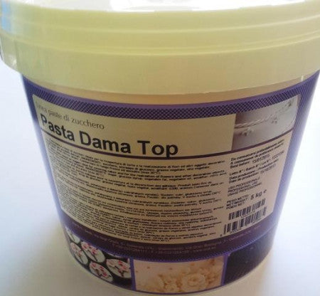 DAMA TOP 5 Kg. Pasta di zucchero Bianca x Copertura. Senza Glutine.Irca