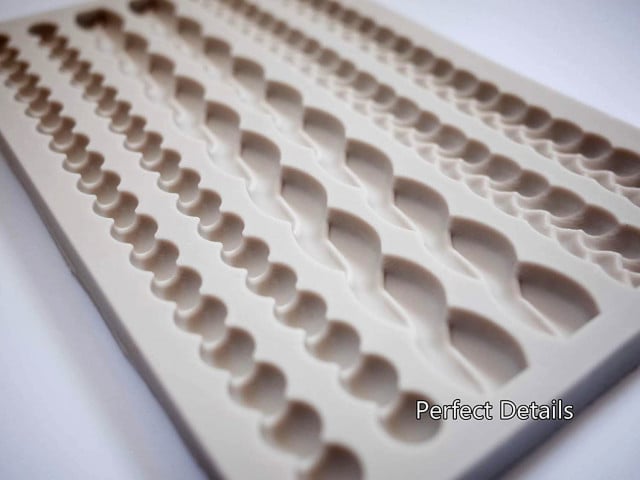 Unico Bordo Perle di 6 file. Stampo in silicone