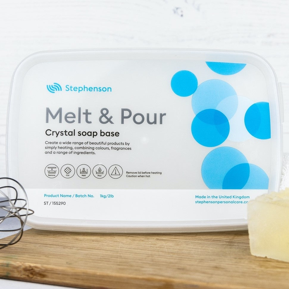 Crystal ST. Sapone Trasparente alla Glicerina. Base Melt and Pour