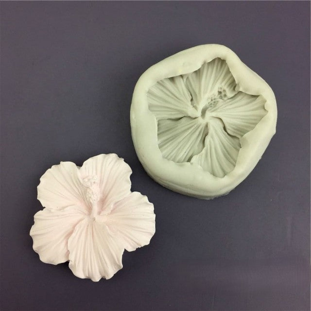 Ibisco di 4.5 cm. Stampo in silicone anche per Candele