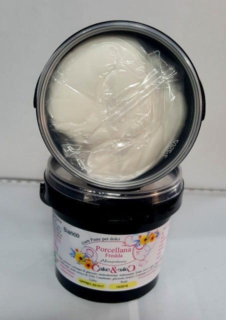 Porcellana Bianca Rossa e Verde Alimentare. Gum Paste per realizzare petali finissimi quasi trasparenti!! Senza Glutine e prodotti O.G.M.