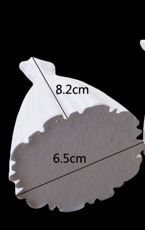 Abito da Sposa Principessa. Stampo in silicone anche per candele