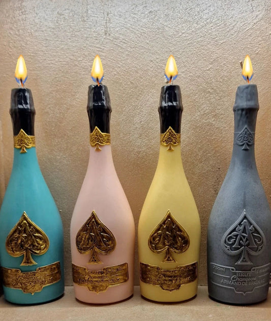 Bottiglia Champagne Ace of Spades. Stampo in silicone anche per Candele