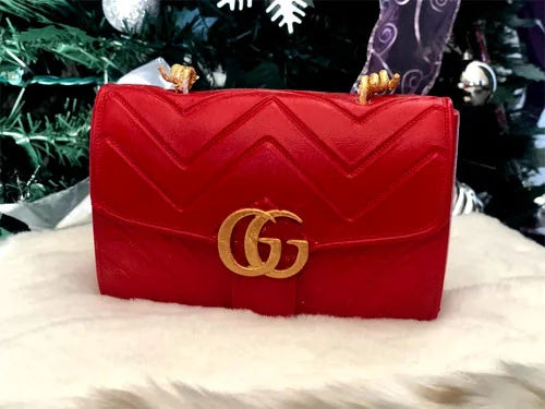 Stampo Mini Borsetta Gucci classica di 6 cm. Stampo in silicone anche per Candele