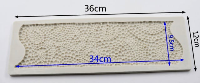 Grande Bordo di Perle Gigante 37 x 12 cm in silicone