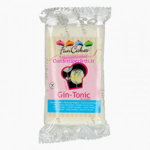 Aromatizzata gin tonic senza alcool. Pasta di zucchero FunCakes. 250 gr.Senza Glutine