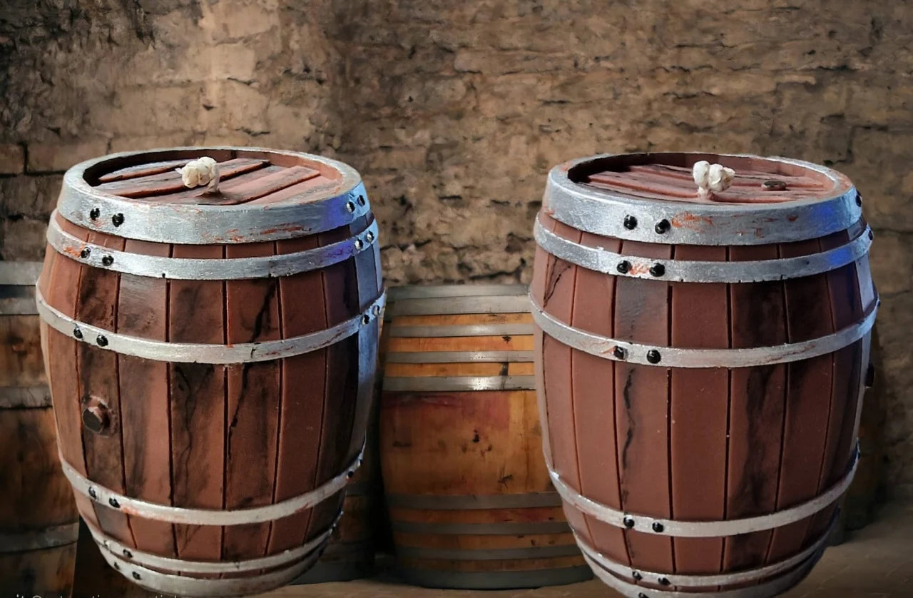 Botte di Legno 10 cm. Stampo in silicone anche per Candele