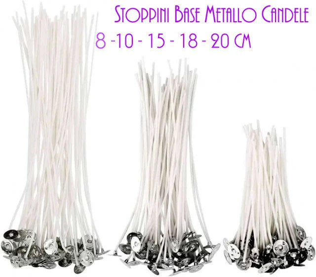 Stoppini in Cotone Cerato per Candele