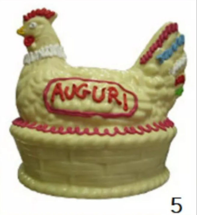 Gallo e gallina di pasqua di cioccolato. World products shop.