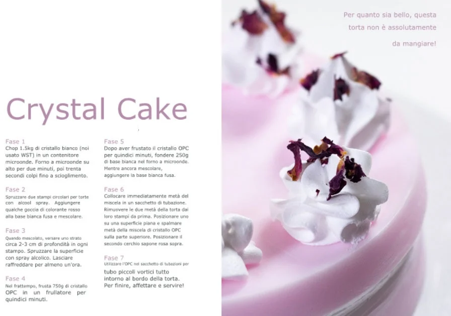 Schiuma Burro da bagno cosmetica. Melt and Pour Crystal OPC