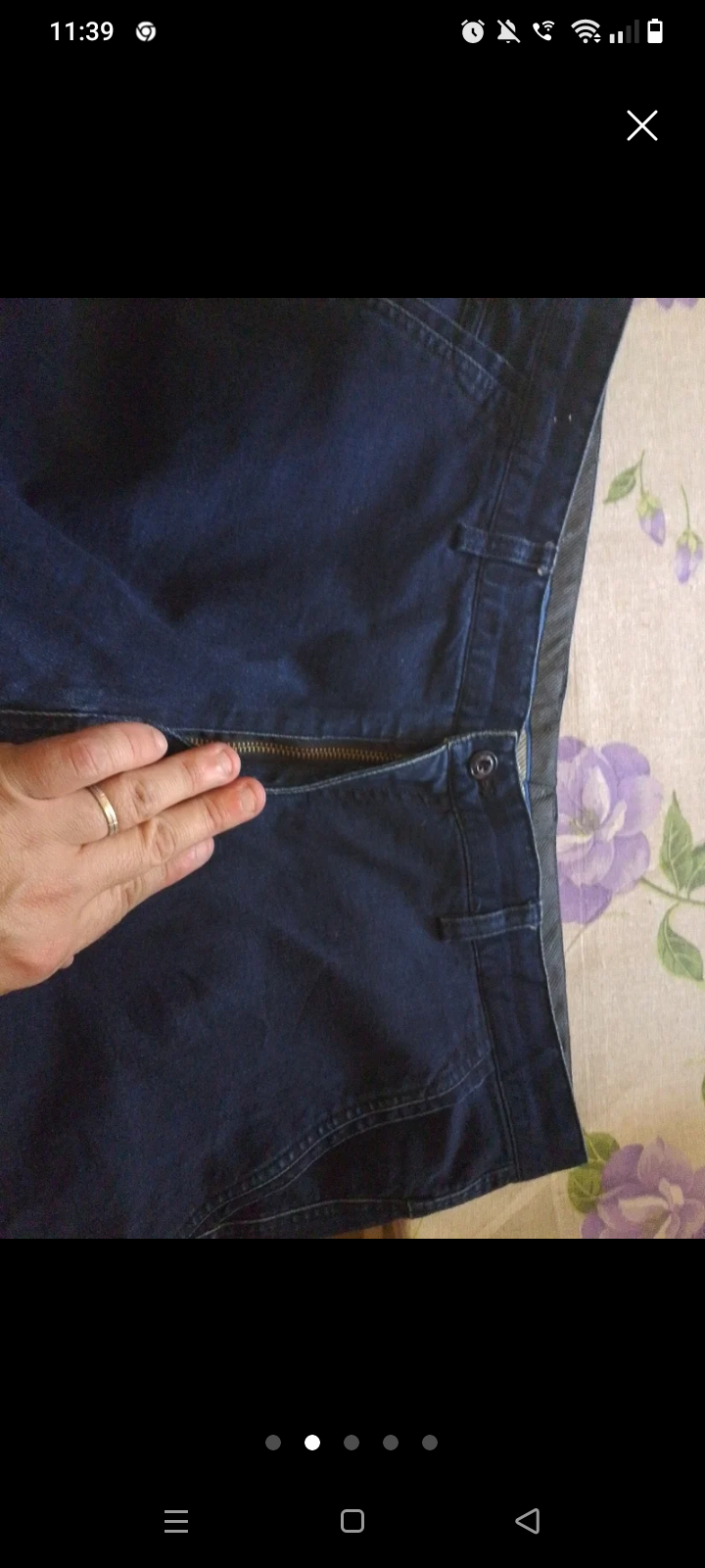 JEANS CASUAL REeX.       Blu scuro.Misura 52/L. Unisex.